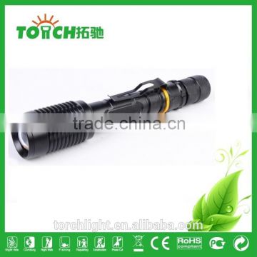 C REE 10W LED Zoomable Flashlight 2000LM Lampe Tactique Lights