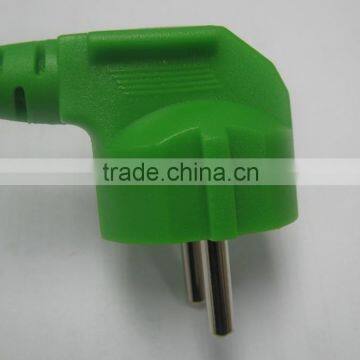 Russian 16A 250V angled type green GOST-R cable plug