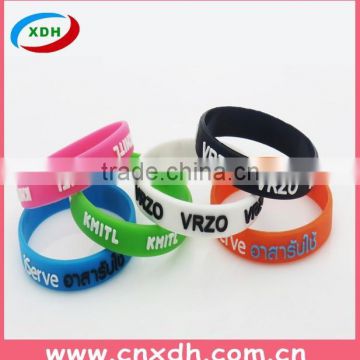 Hot sale cheap colorful custom shape silicone bracelet