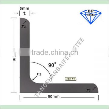 price tensile strength of hot rolled mild equal steel angle bar