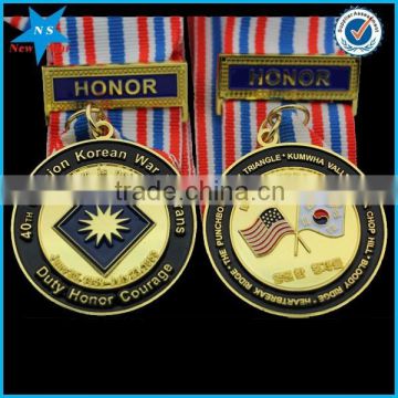 Cheap military medal with ribbon