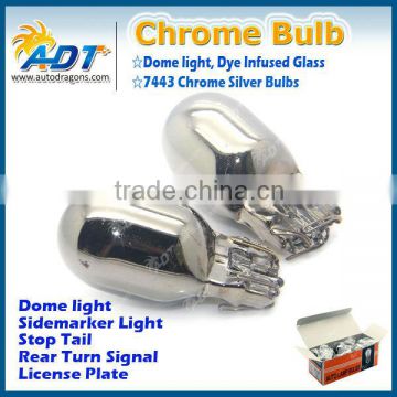 T20 Wedge 7440/3 CHROME Silver car INDICATOR Bulbs                        
                                                Quality Choice
