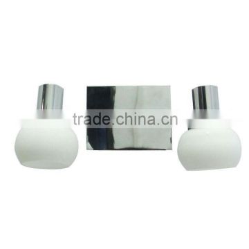 Making new design two lights rounded glass LED wall lamp to export
