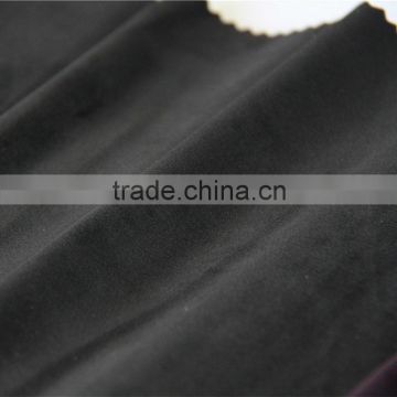 SFCR-14A08 280gsm 0.5MM polyester black knitted dense velvet for sofa