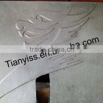 supply customized metal aluminum copper brass stainless steel cnc engraving