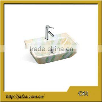 C41 Good quality marble art basin hand washing basin for bathroom