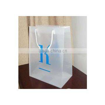 Fashion clear plastic shopping bags with handles