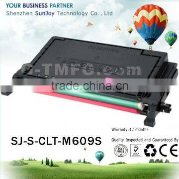 Sunjoy recycled color Laser toner cartridge CLT-C609S CLT-M609S for Samsung Color laserjet CLP-775nd CLP-770nd