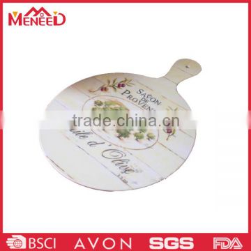 Quality guaranteed promotion round cutting board with handle