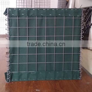 China factory supply glvanized/galfan coated Hesco barrier for sale,welded militaty sand wall Hesco barrier for sale