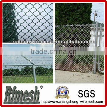 Easily Assembled galvanised wire chain link fence with door