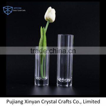 Factory Popular low price transparent tall cylinder vases