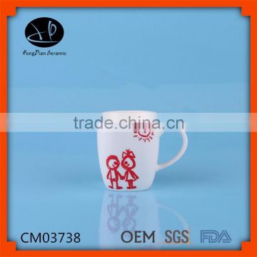 Porcelain Ceramic Type and FDA,CE / EU,SGS Certification ceramic mug,White ceramic mug printing color changing mug