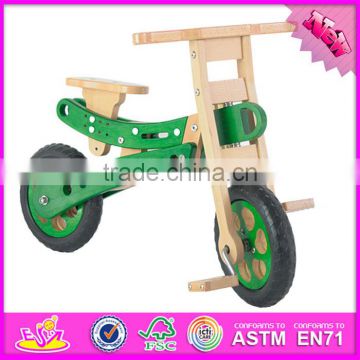 2016 new design children wooden mini toy bike, hot sale kids wooden mini toy bike W16C151