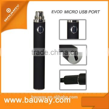 Best quality vapor starter kit evod passthrough battery micro EVOD battery