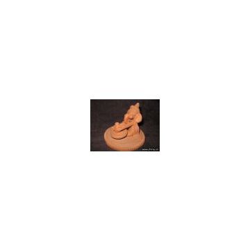 MODEL # KKG 021 KULAALA GANESHA  HANDMADE Clay Figurine
