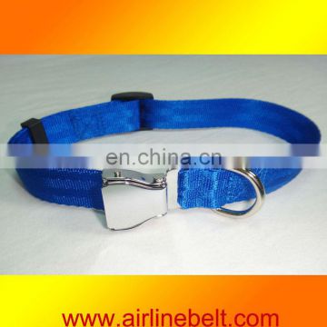 Airplane seatbelt buckle dog training collar