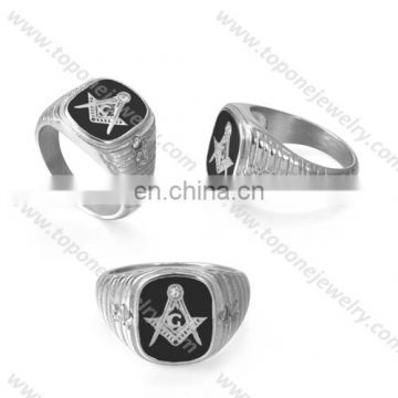 2017 wholesale chiness factory stainless steel ring masonic vintage