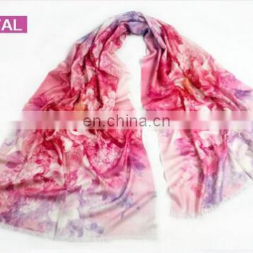 digital priting 100%wool pashmina scarf