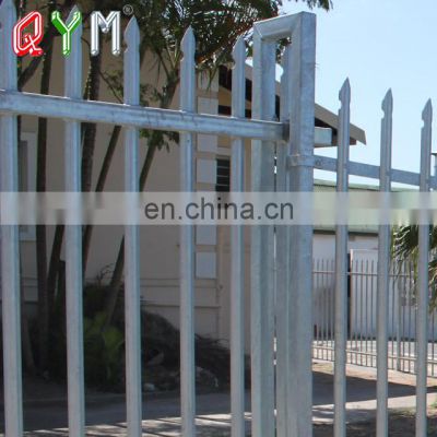 QYM Galvanized Powder Coated Europe Type W Steel Palisade Fence