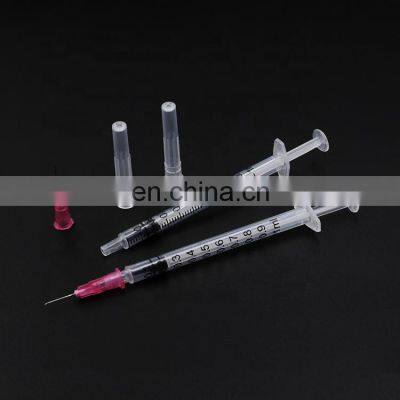 1ml free sample insuli luer lock syringe