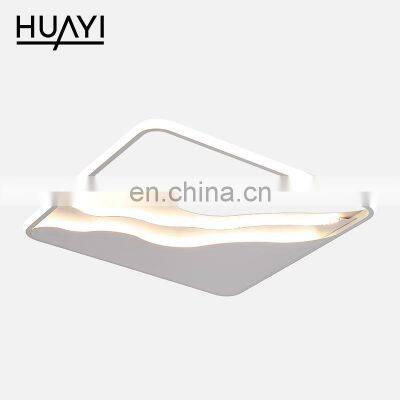 HUAYI High Efficiency Iron Rectangle Circular Modern 40W 66W 96W Decoration Home LED Ceiling Light