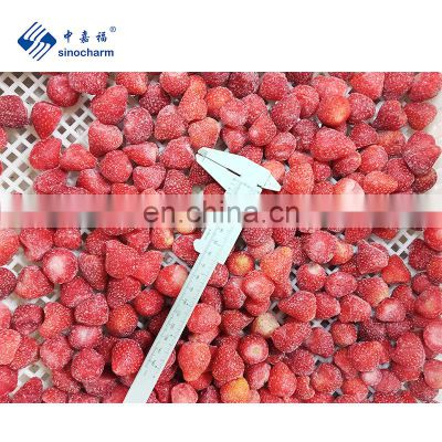 Sinocharm Organic Fruit  A13 Sweet Charlie 25-35mm 15-25mm Frozen Strawberry IQF whole Strawberry