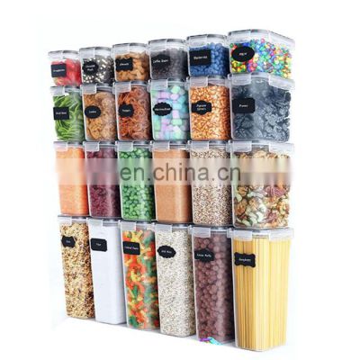Airtight Food Storage Container Set 24 Piece Kitchen Pantry Organization Plastic Canisters with Durable Lids Ideal