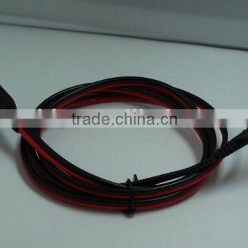 41/0.16BC black/red twins cable ,L; 3.FT ,two end molding SAE cable Assembly