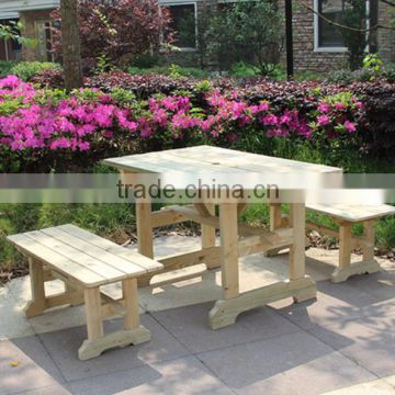 solid wood dining table outdoor /Leisure table and chair for garden