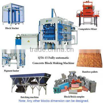 QT6-15 Automatic Paving Brick Machine