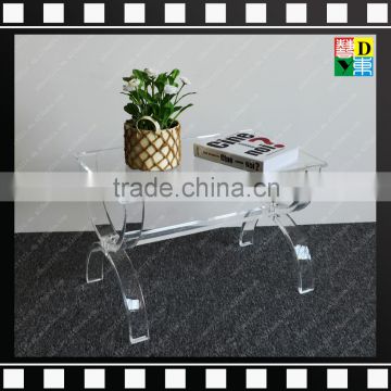 2016 Stylish furniture Fashional Transparent clear Acrylic plexiglass coffee table in living room/bedroom for home/hotel/office