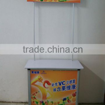 trade show promotional table