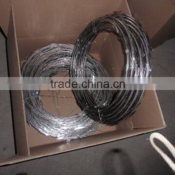 Cross Type Concertina Razor Wire Barbed Tape