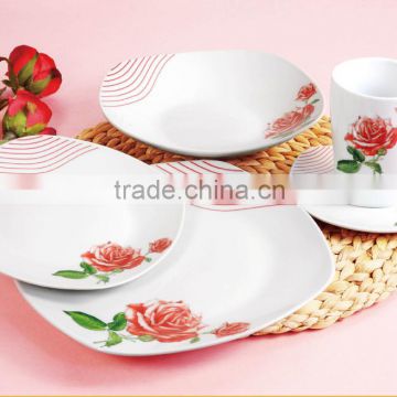 ceramic hand printed dinner set with low price