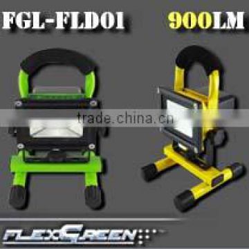 handhold 10w led rechargeable flood light