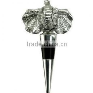 wholesale custom made metal wine stopper for cheap sales