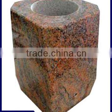 lndian Juparana granite rectangular flower vases