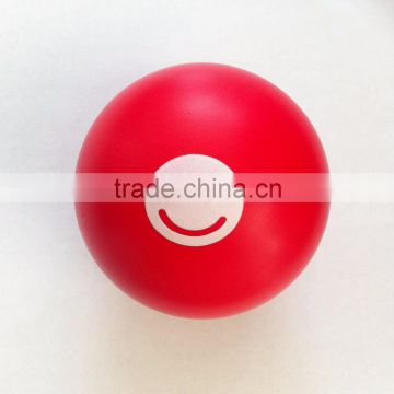red pu foam ball 6.3cm antistress ball