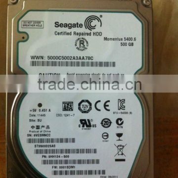 2.5"SATA Seagate 500G Hard disk