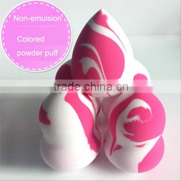 Factory direct colored stripes water drops and cucurbit makeup powder puff wet and dry can used