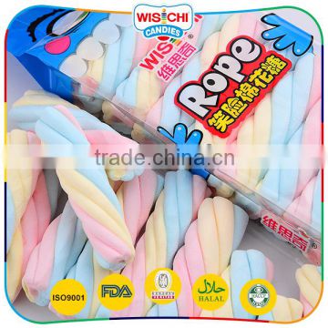 Lovely custom wholesale cheap twist marshmallow candy