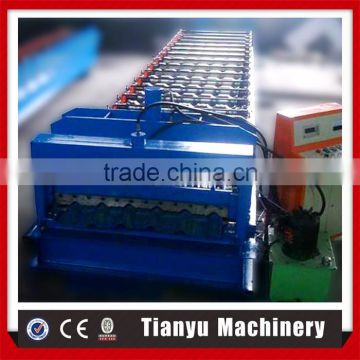 China great building material aluminum roof glazed tile roll forming machine