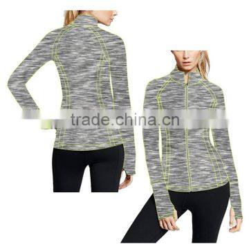 (Trade Assurance)Woman sport stretchy fitness gym yoga jacket