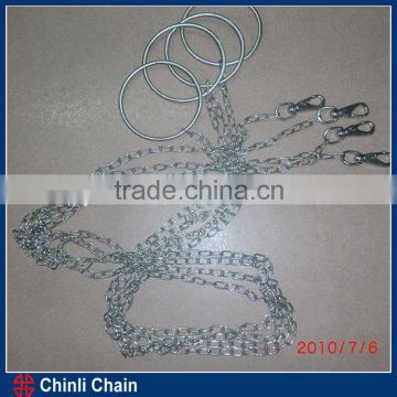 Galvanized dog chain /animal chain/welded steel link chain from China