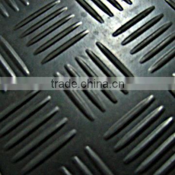 3mm Checker pattern rubber floor mat/Chequered Plate Rubber Matting