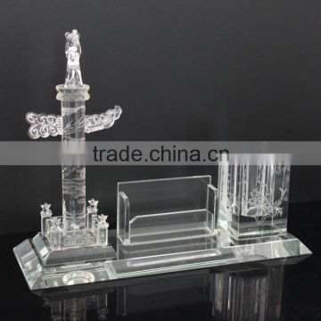 Wholesale unique design glass & crystal office table decor