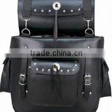 DL-1605 Leather Motorbike Saddle Bag
