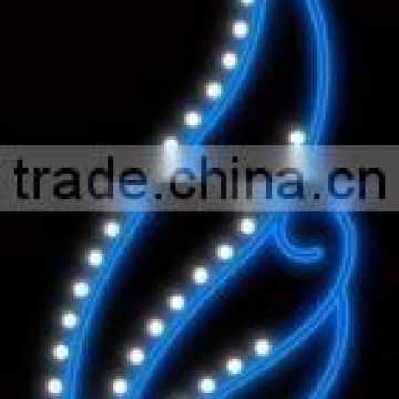 customzied large LED outdoor christmas decoration 2d rope motif light