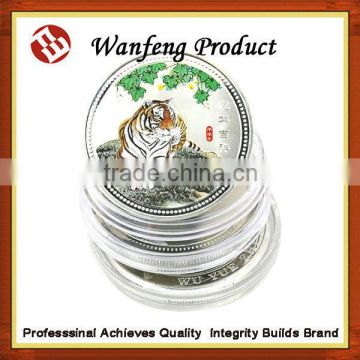 High quality siver coins with plastic box for sale
